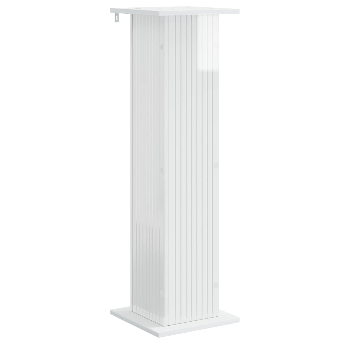 Planteholder 2 stk. Hvid højglans 30,5 x 30 x 100,5 cm