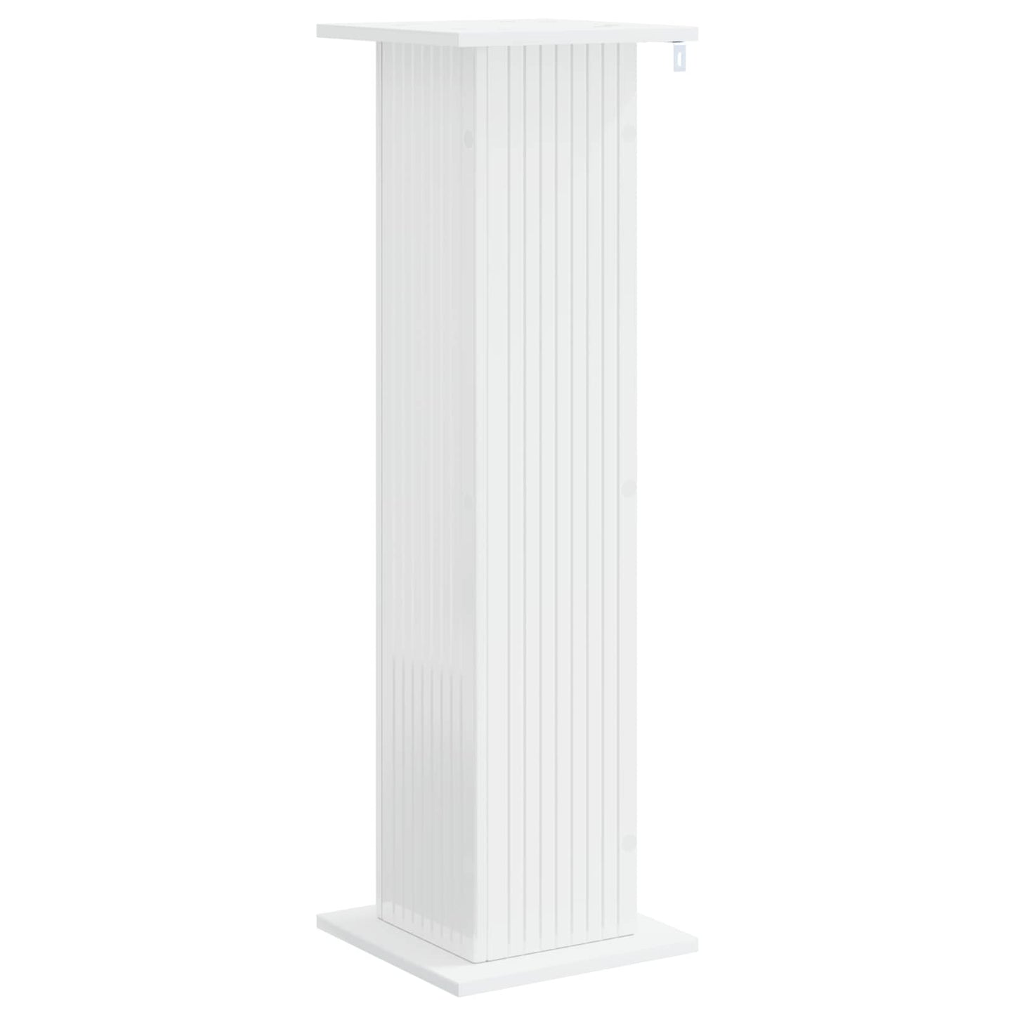 Planteholder 2 stk. Hvid højglans 30,5 x 30 x 100,5 cm