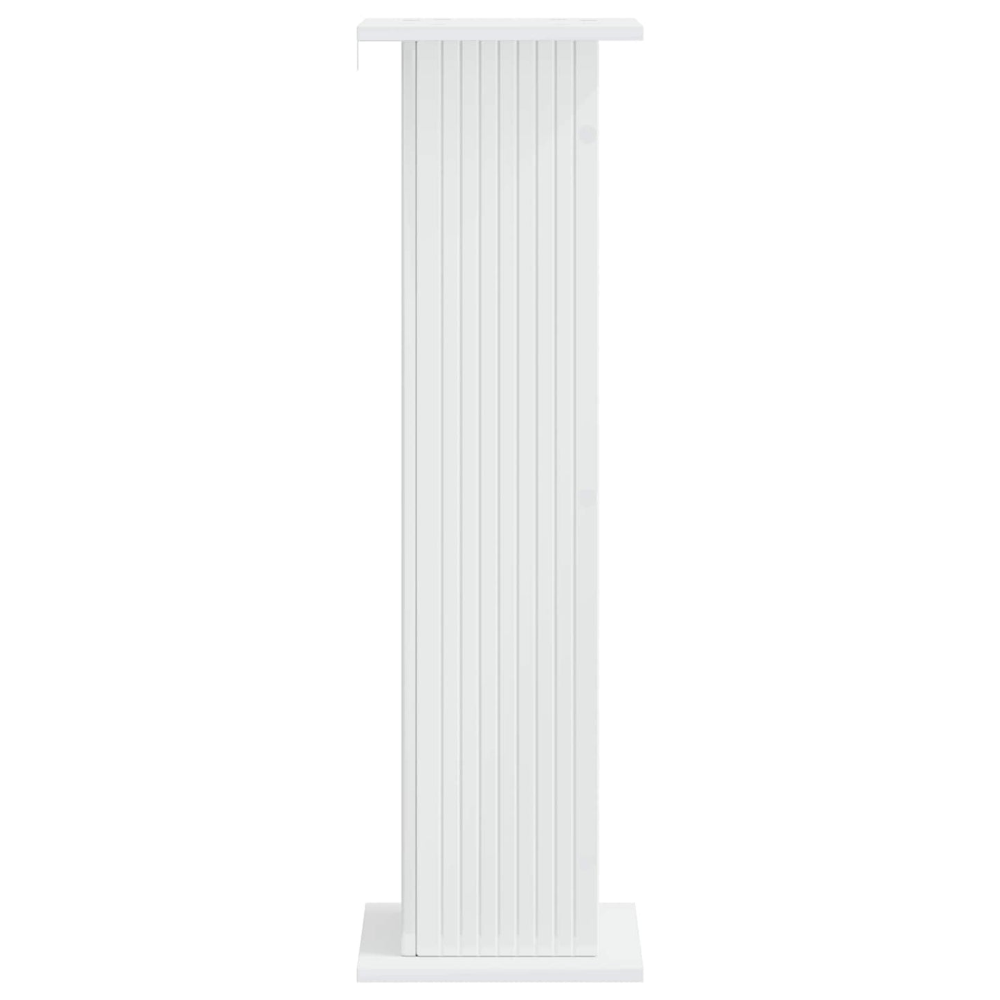 Planteholder 2 stk. Hvid højglans 30,5 x 30 x 100,5 cm