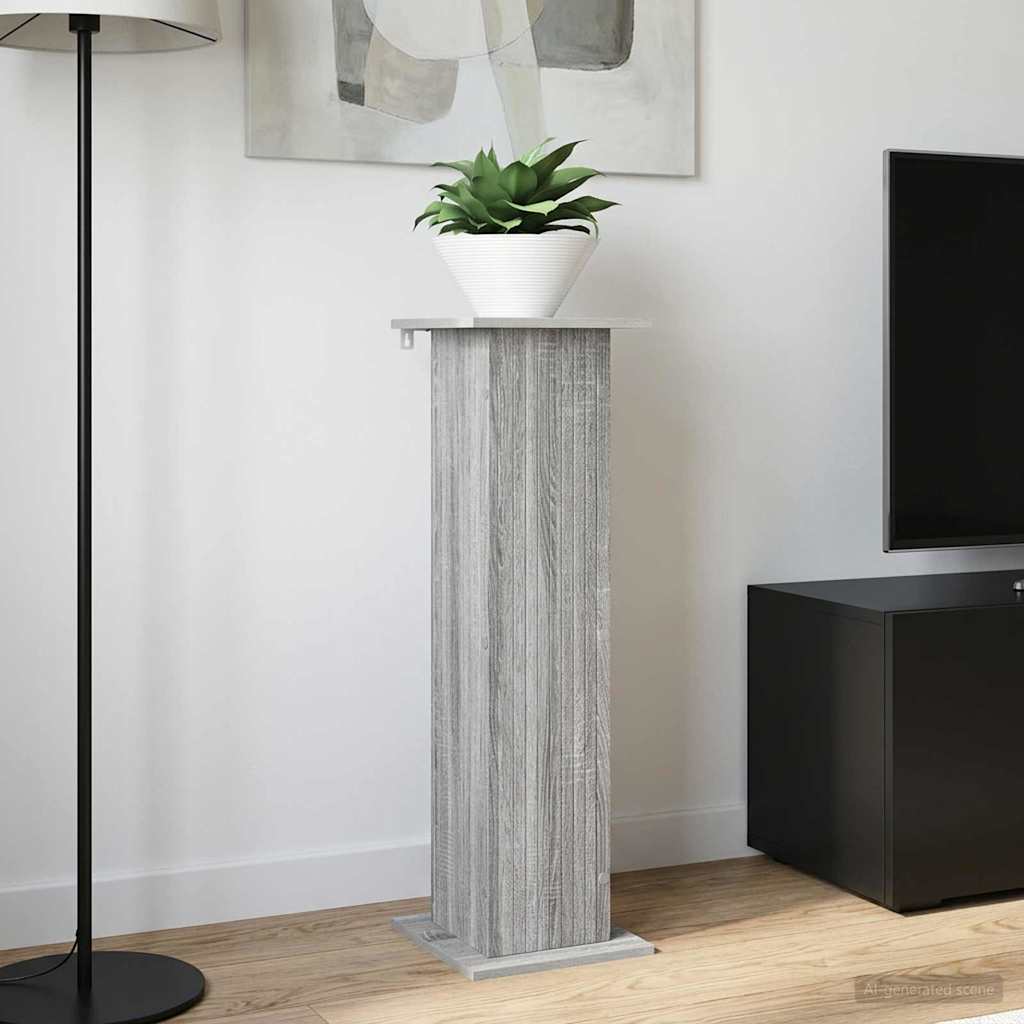 Planteholder 2 pcs Grå sonoma-eg 30,5 x 30 x 100,5 cm