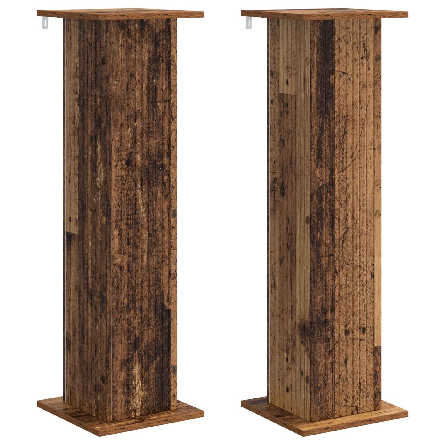 Planteholder 2 pcs Gammelt træ 30,5 x 30 x 100,5 cm