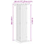 Planteholder 2 pcs Gammelt træ 30,5 x 30 x 100,5 cm