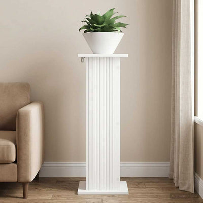 Planteholder Hvid 30,5 x 30 x 80,5 cm Konstrueret træ