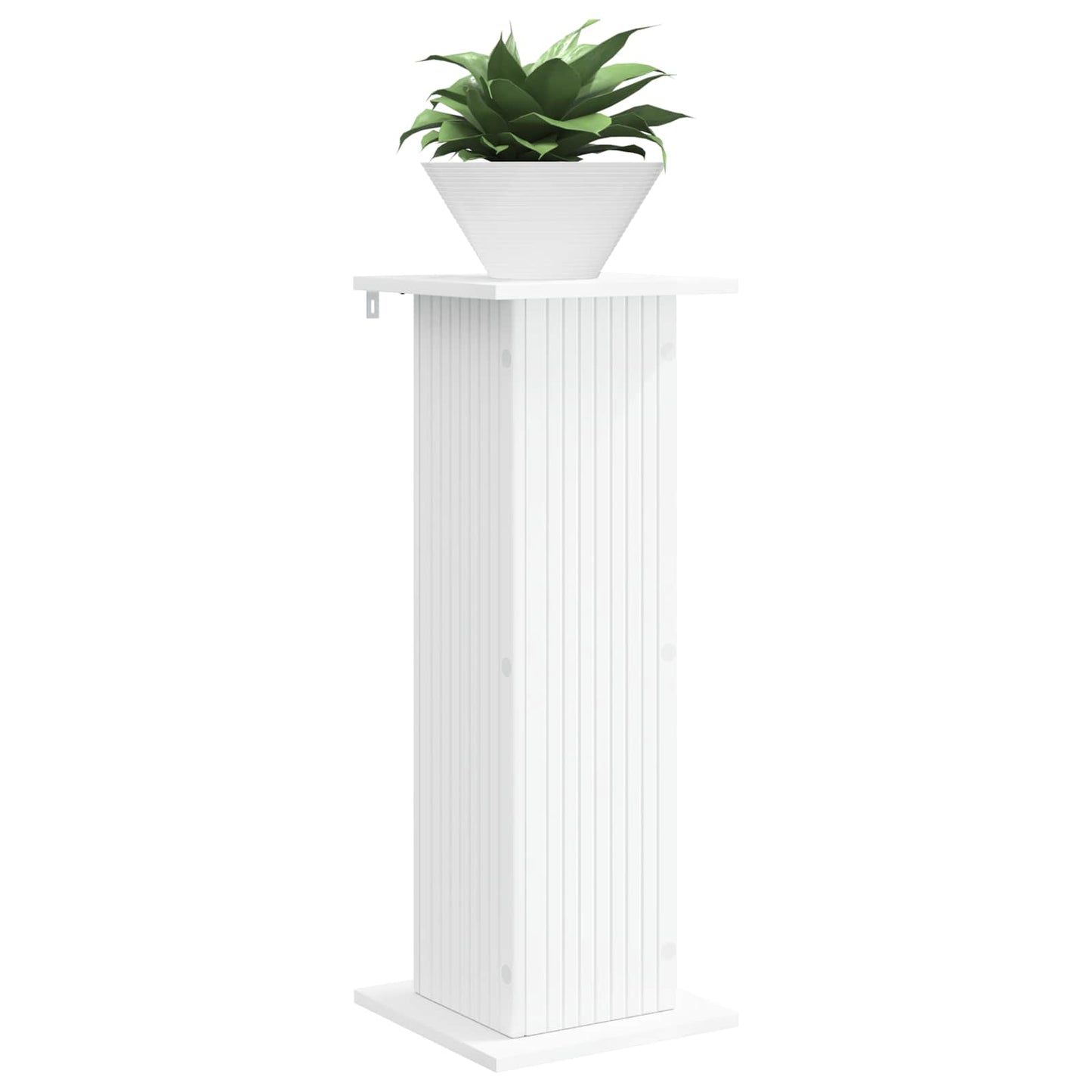 Planteholder 2 pcs Hvid 30,5 x 30 x 80,5 cm Konstrueret træ