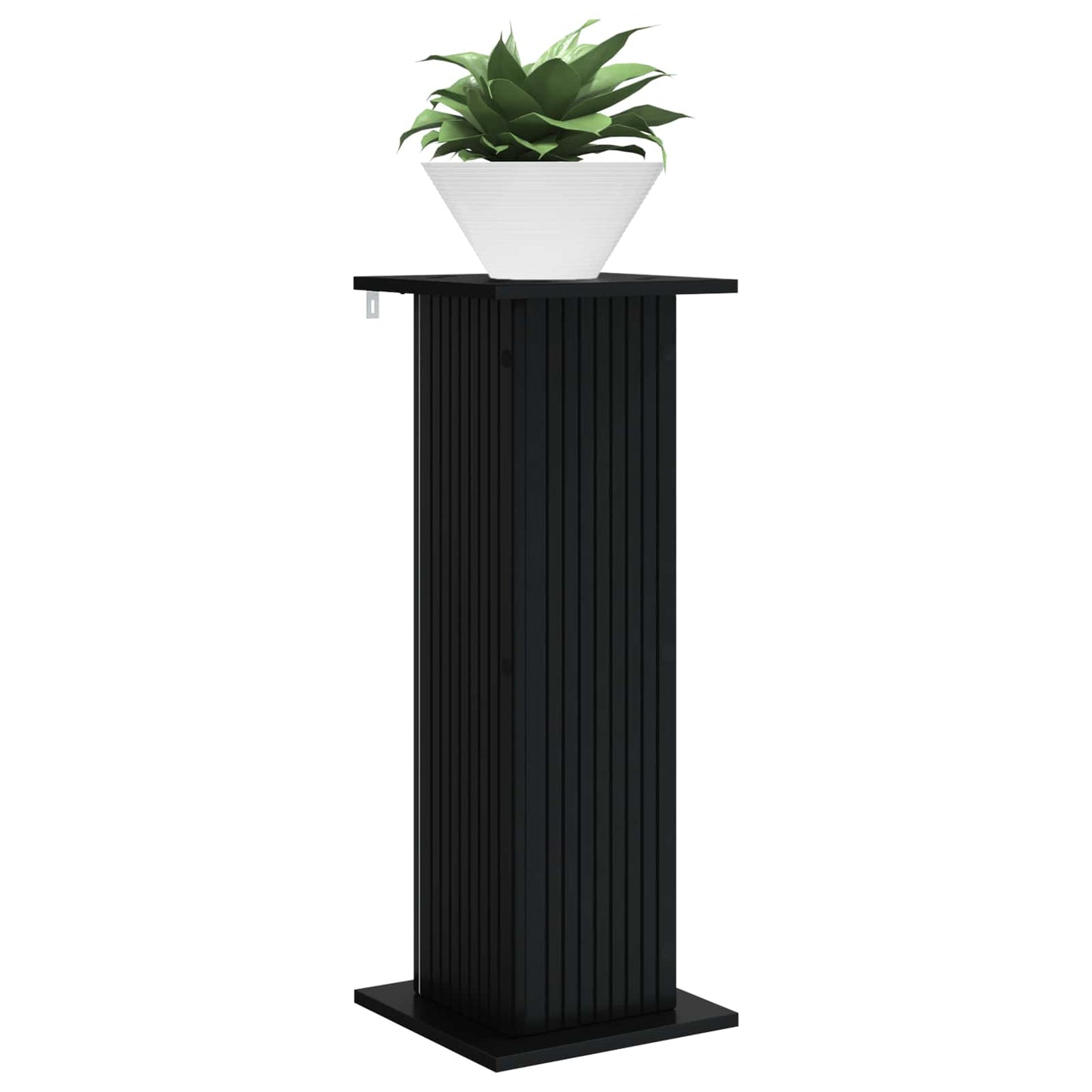 Planteholder 2 pcs Sort 30,5 x 30 x 80,5 cm Konstrueret træ
