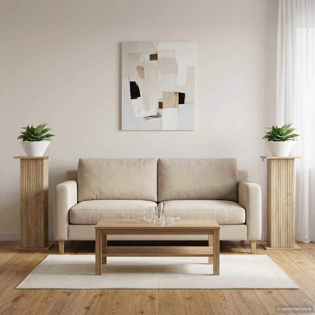 Planteholder 2 pcs Sonoma-eg 30,5 x 30 x 80,5 cm billede