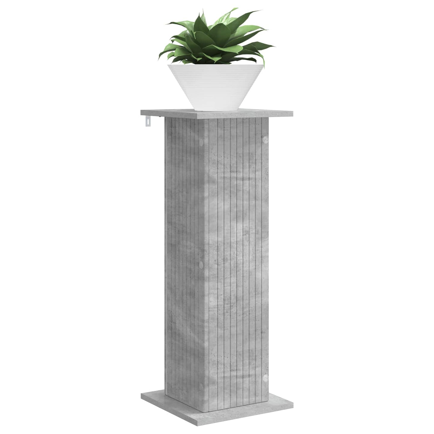 Planteholder Betongrå 30,5 x 30 x 80,5 cm Konstrueret træ