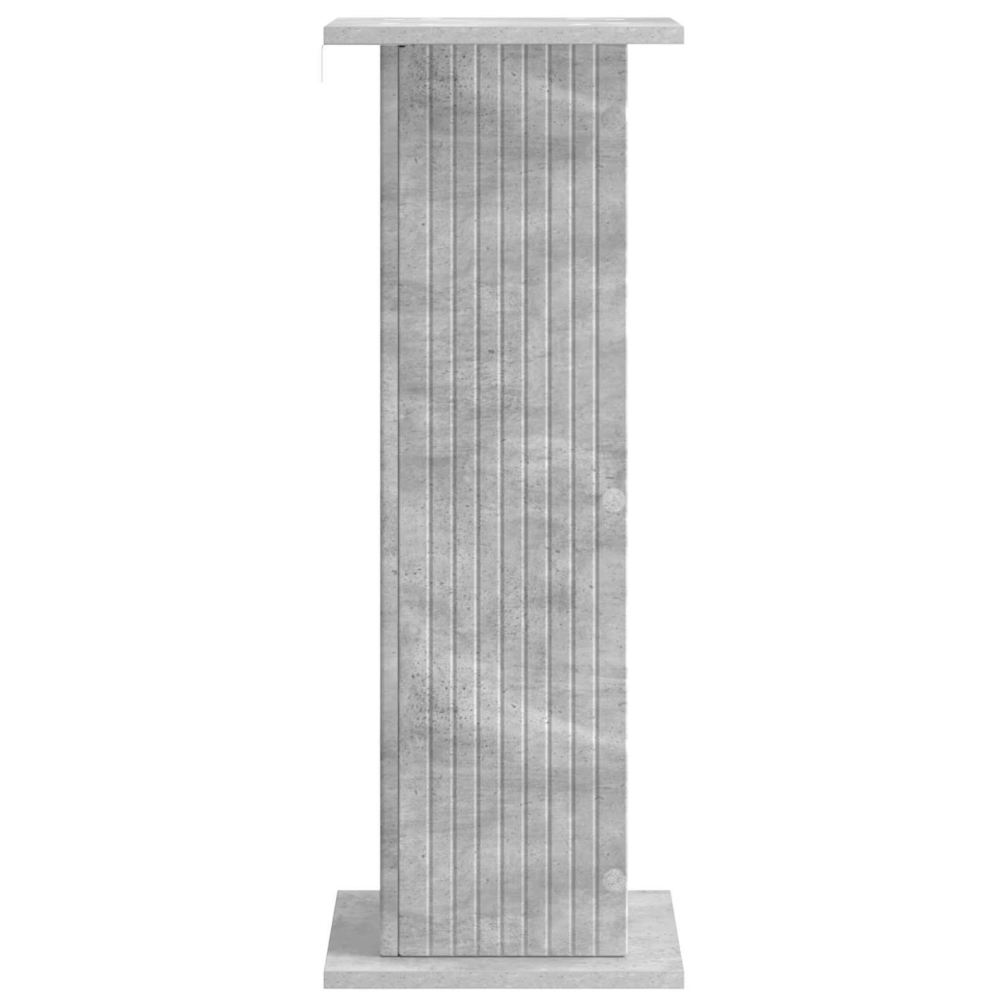 Planteholder 2 pcs Betongrå 30,5 x 30 x 80,5 cm Konstrueret træ