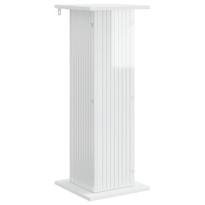 Planteholder Hvid højglans 30,5 x 30 x 80,5 cm Konstrueret træ