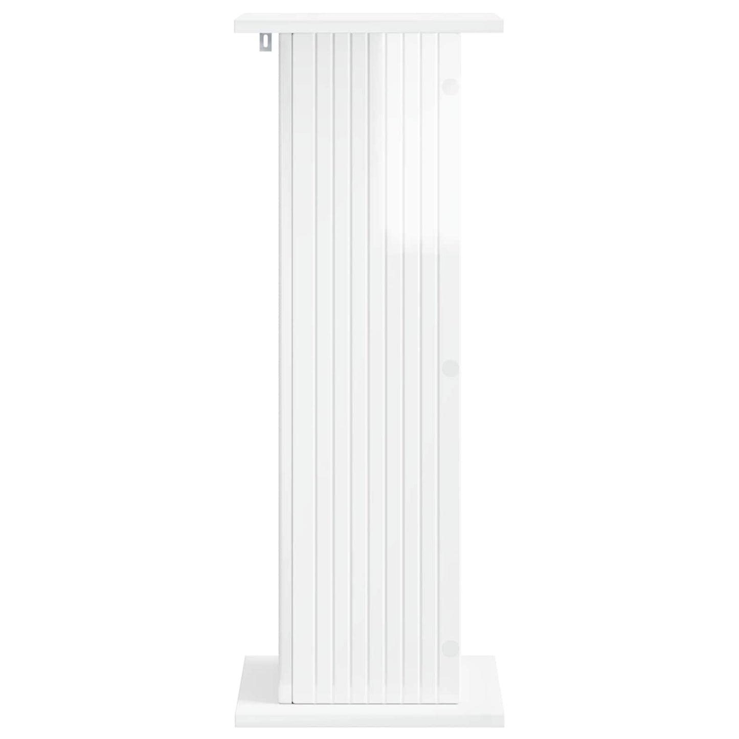Planteholder Hvid højglans 30,5 x 30 x 80,5 cm Konstrueret træ