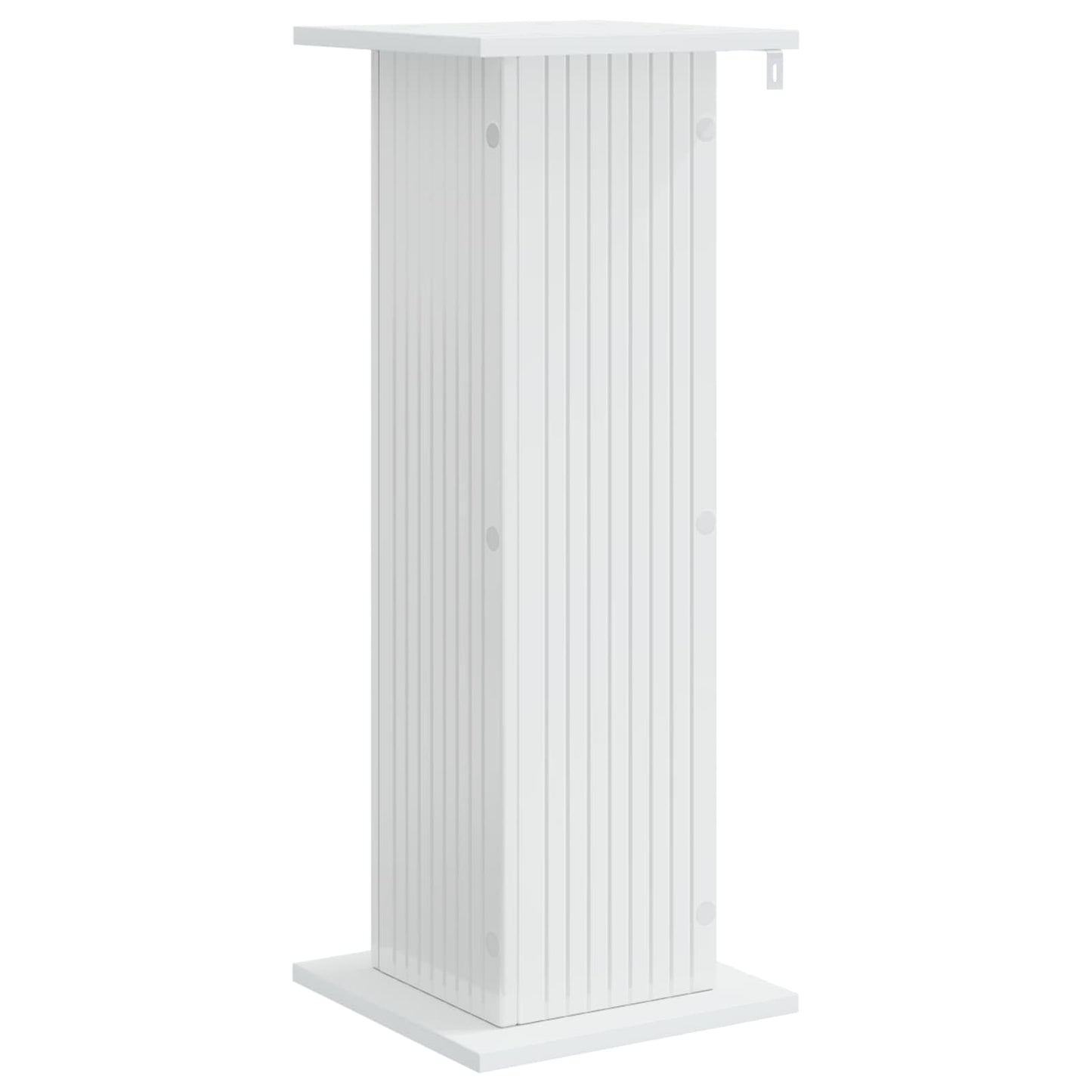 Planteholder 2 stk. Hvid højglans 30,5 x 30 x 80,5 cm