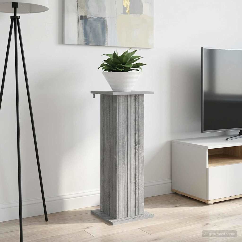 Planteholder 2 pcs Grå sonoma-eg 30,5 x 30 x 80,5 cm