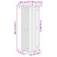 Planteholder 2 pcs Gammelt træ 30,5 x 30 x 80,5 cm