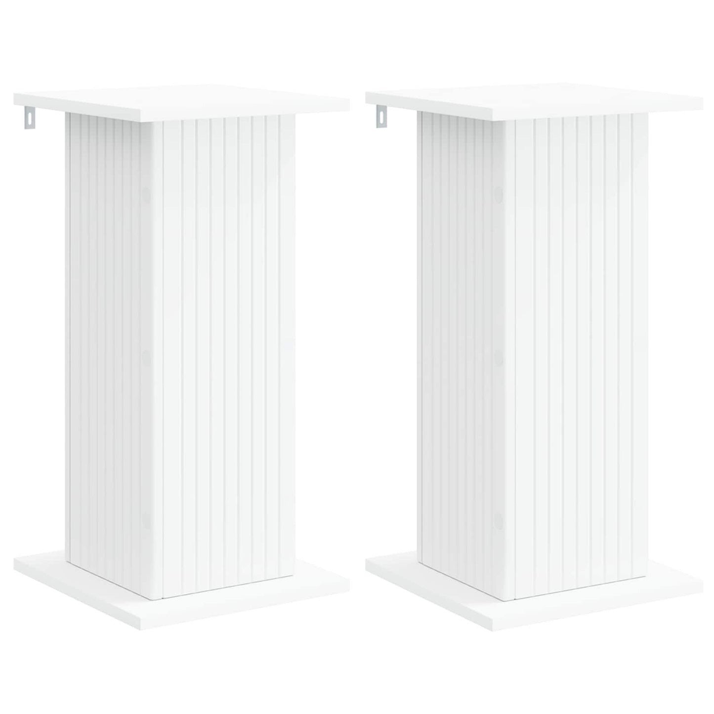 Planteholder 2 pcs Hvid 30,5 x 30 x 60,5 cm Konstrueret træ