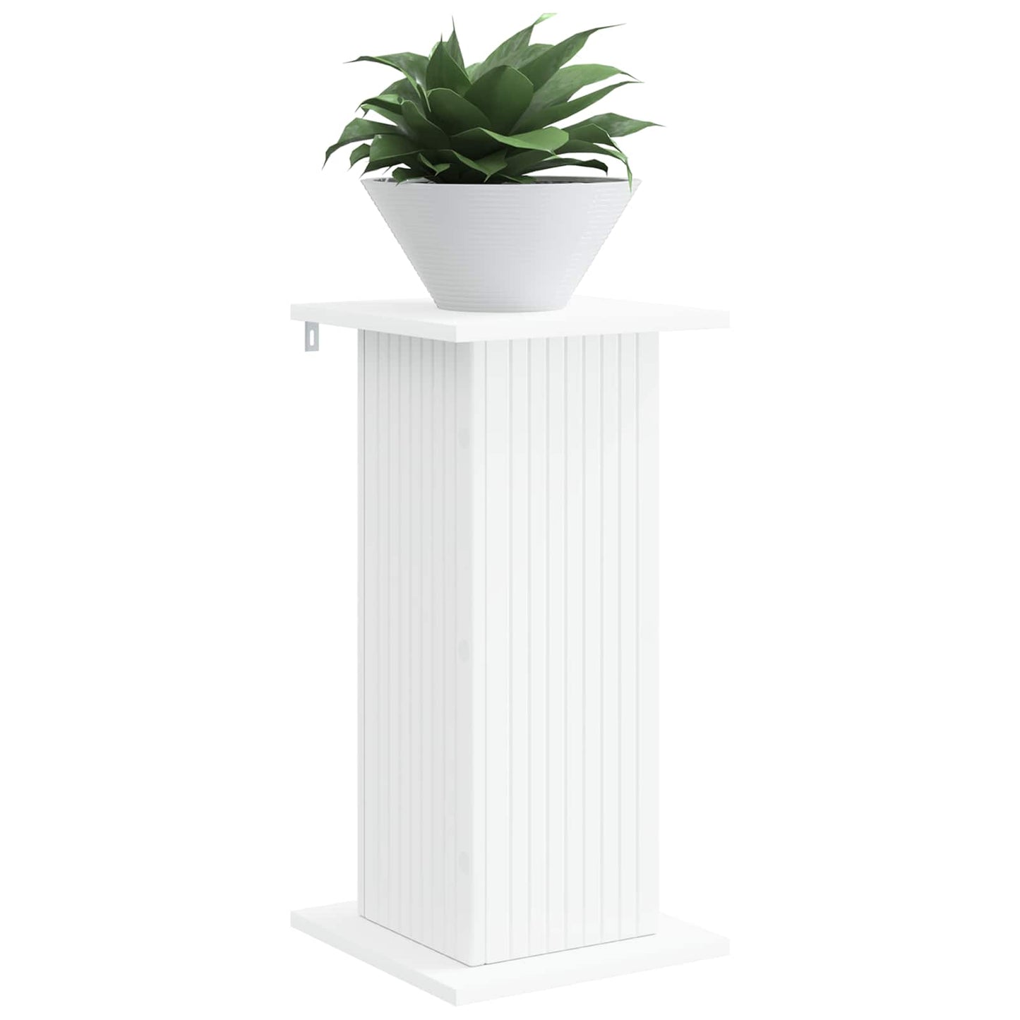 Planteholder 2 pcs Hvid 30,5 x 30 x 60,5 cm Konstrueret træ