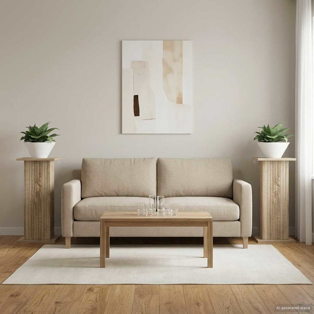 Planteholder 2 pcs Sonoma-eg 30,5 x 30 x 60,5 cm billede