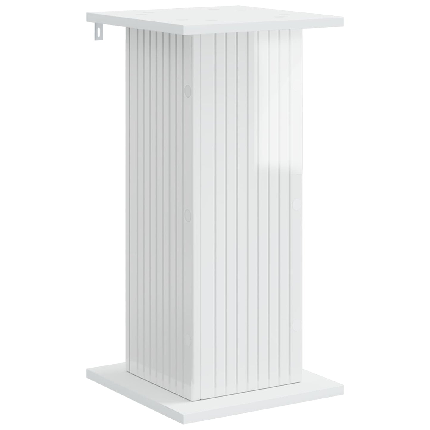 Planteholder Hvid højglans 30,5 x 30 x 60,5 cm Konstrueret træ