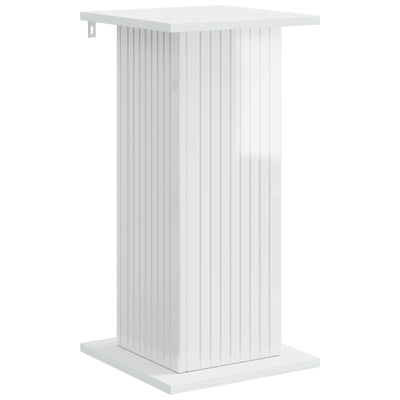 Planteholder Hvid højglans 30,5 x 30 x 60,5 cm Konstrueret træ