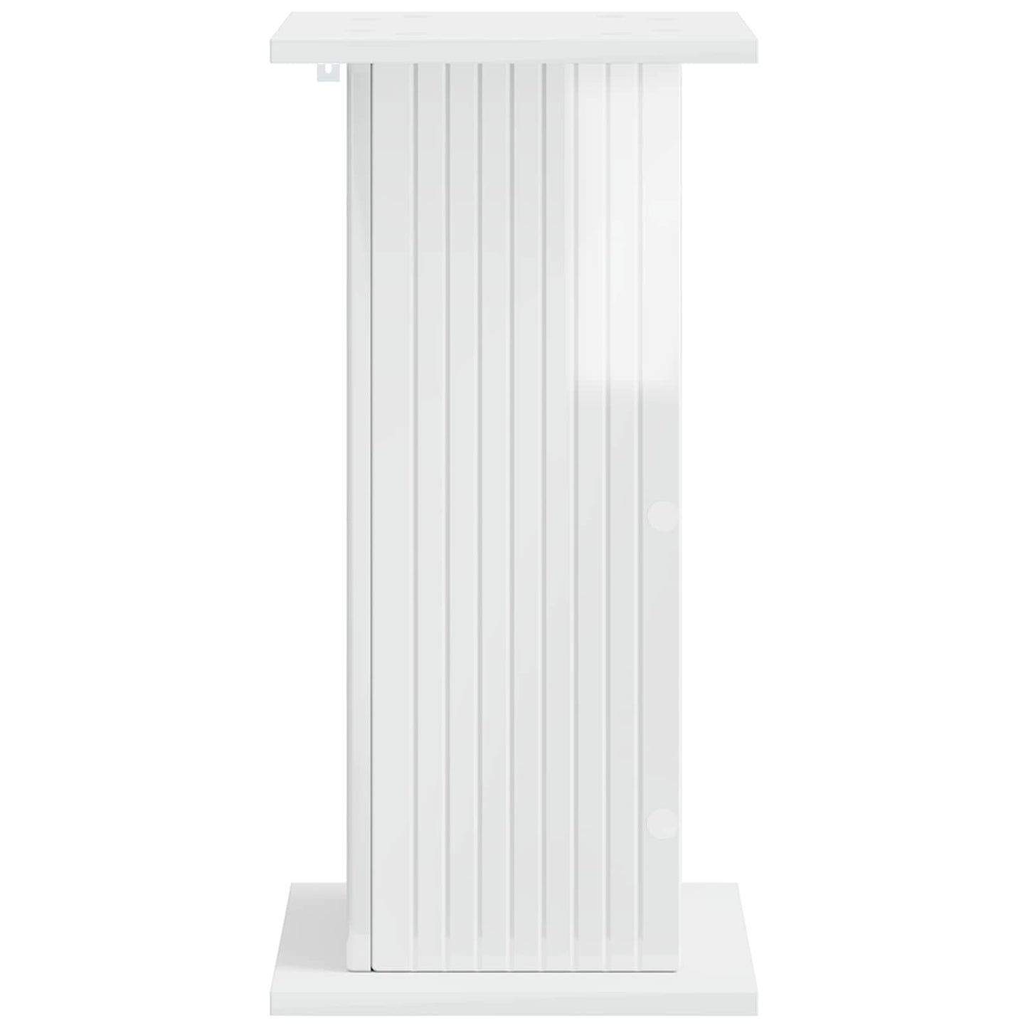 Planteholder Hvid højglans 30,5 x 30 x 60,5 cm Konstrueret træ
