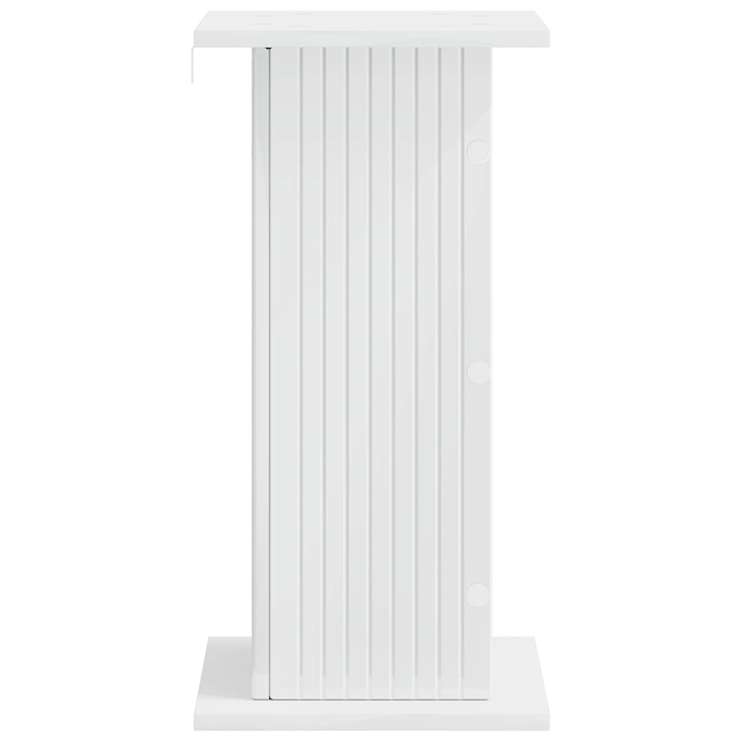 Planteholder Hvid højglans 30,5 x 30 x 60,5 cm Konstrueret træ