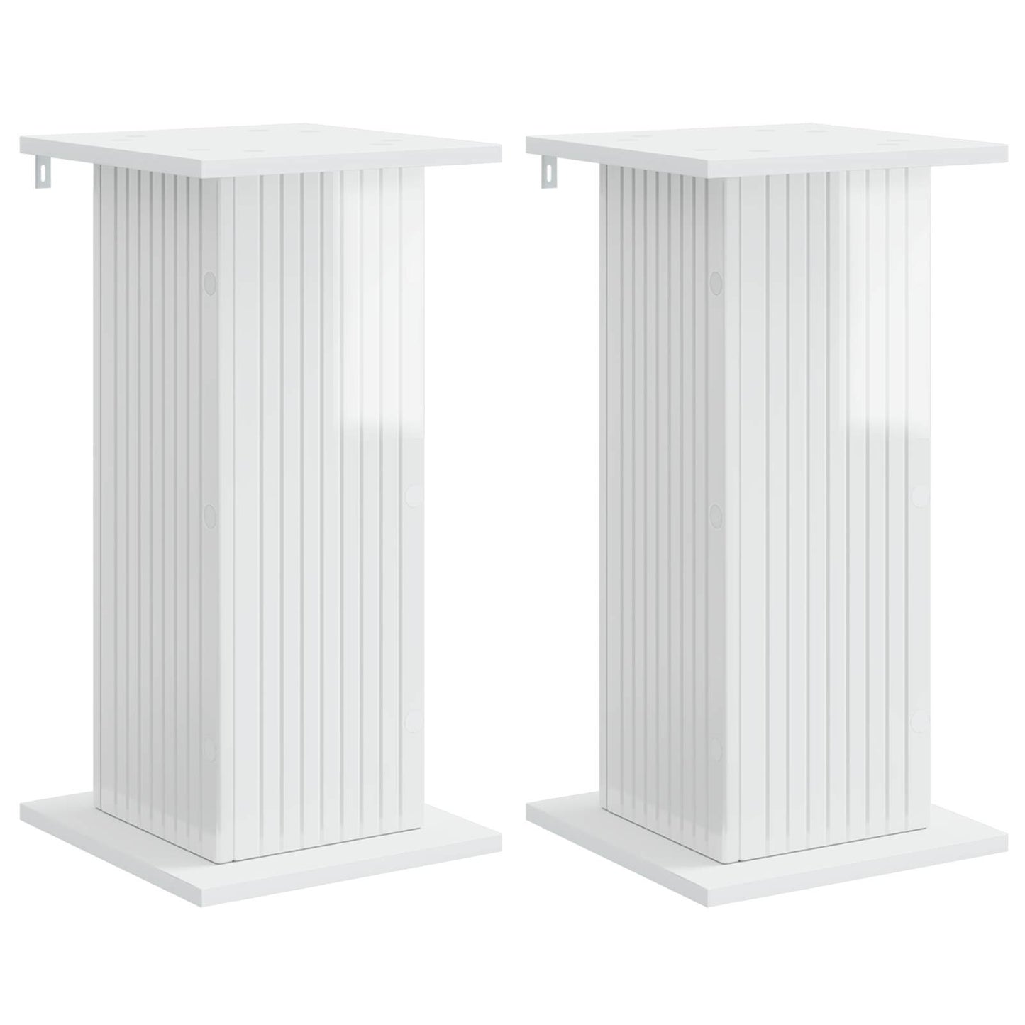 Planteholder 2 stk. Hvid højglans 30,5 x 30 x 60,5 cm