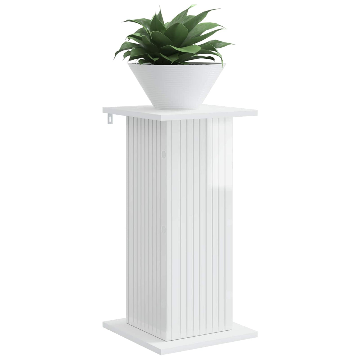 Planteholder 2 stk. Hvid højglans 30,5 x 30 x 60,5 cm