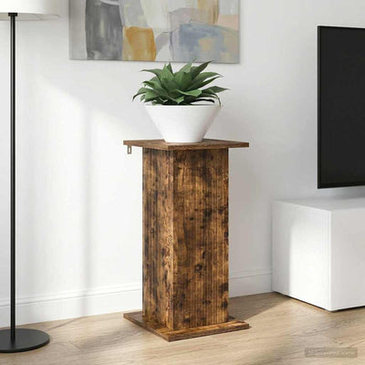 Planteholder Røget eg 30,5 x 30 x 60,5 cm Konstrueret træ