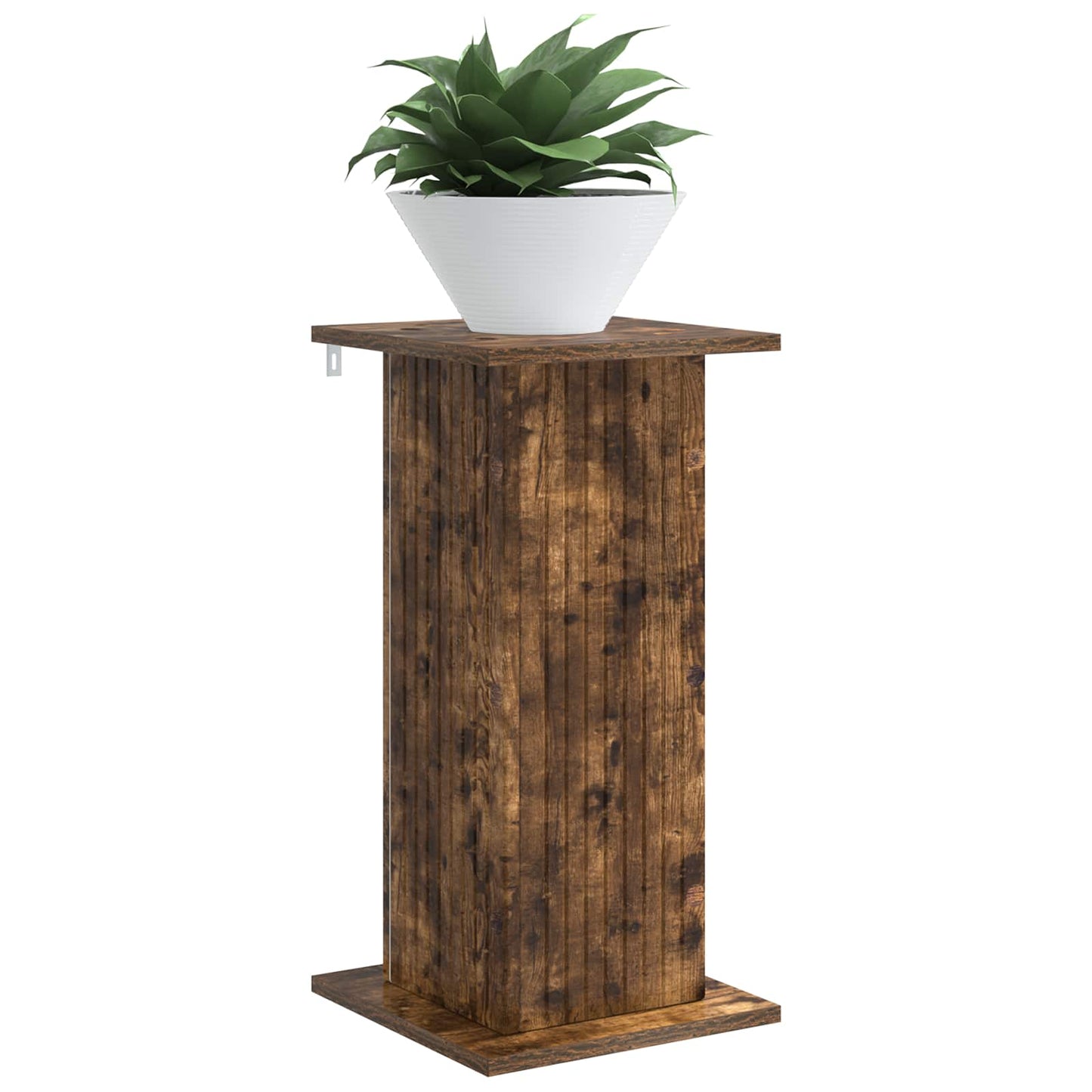 Planteholder 2 pcs Røget eg 30,5 x 30 x 60,5 cm Konstrueret træ