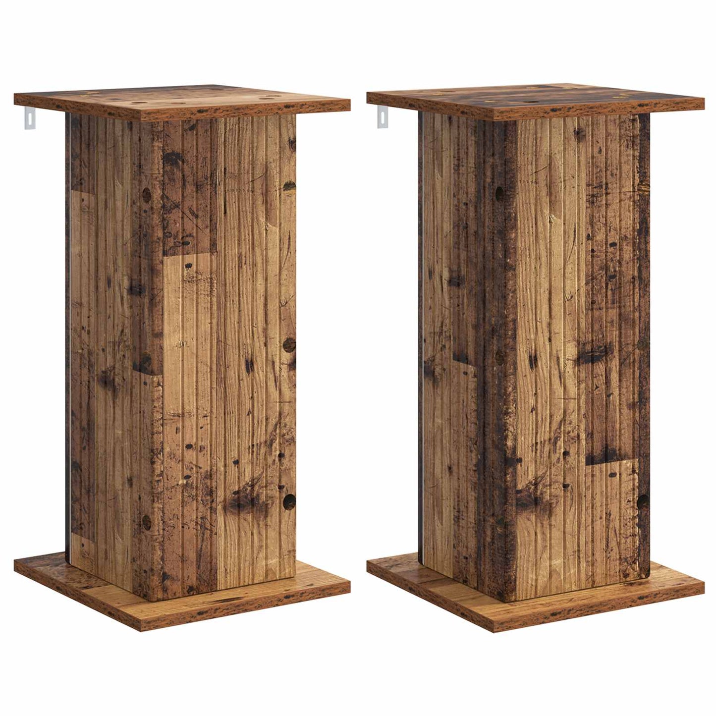 Planteholder 2 pcs Gammelt træ 30,5 x 30 x 60,5 cm