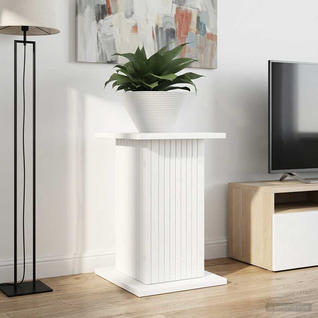 Planteholder 2 pcs Hvid 30,5 x 30 x 43 cm Konstrueret træ billede