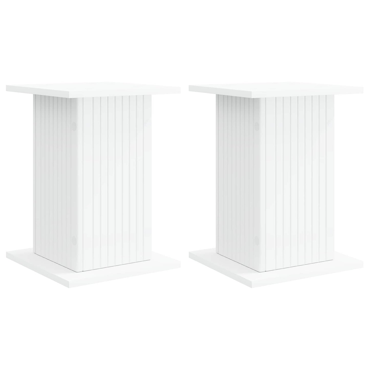 Planteholder 2 stk. Hvid 30,5 x 30 x 43 cm Konstrueret træ