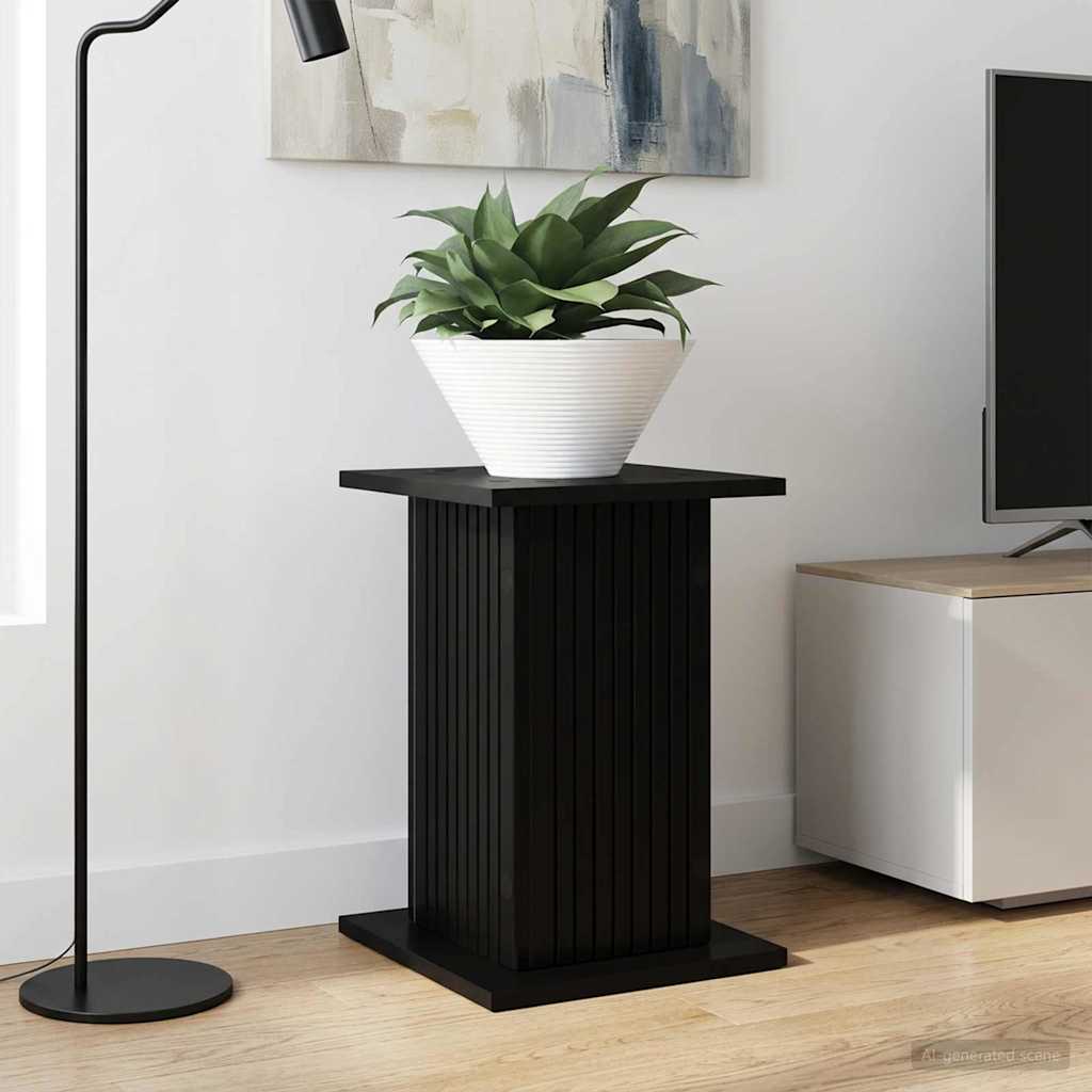 Planteholder 2 pcs Sort 30,5 x 30 x 43 cm Konstrueret træ billede
