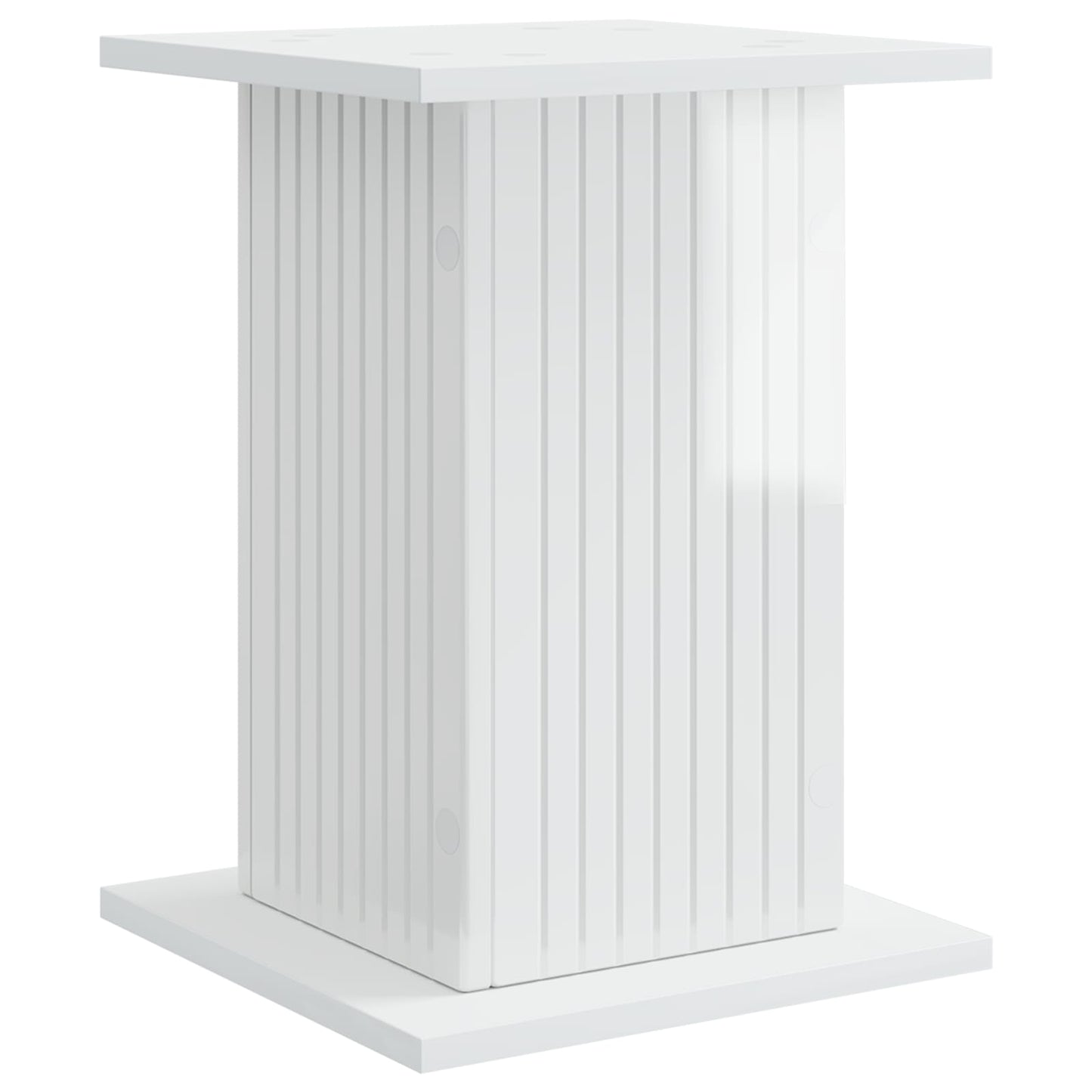 Planteholder Hvid højglans 30,5 x 30 x 43 cm Konstrueret træ