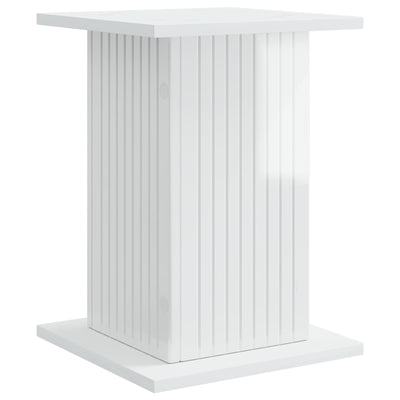 Planteholder Hvid højglans 30,5 x 30 x 43 cm Konstrueret træ
