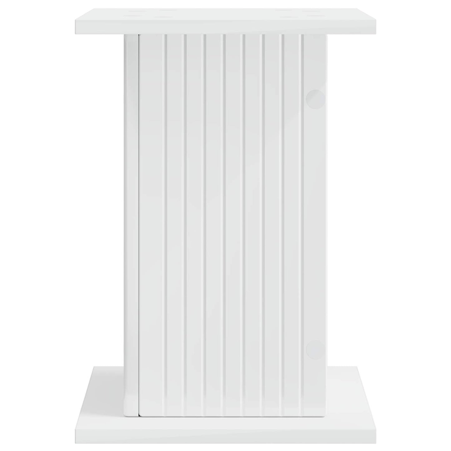 Planteholder Hvid højglans 30,5 x 30 x 43 cm Konstrueret træ