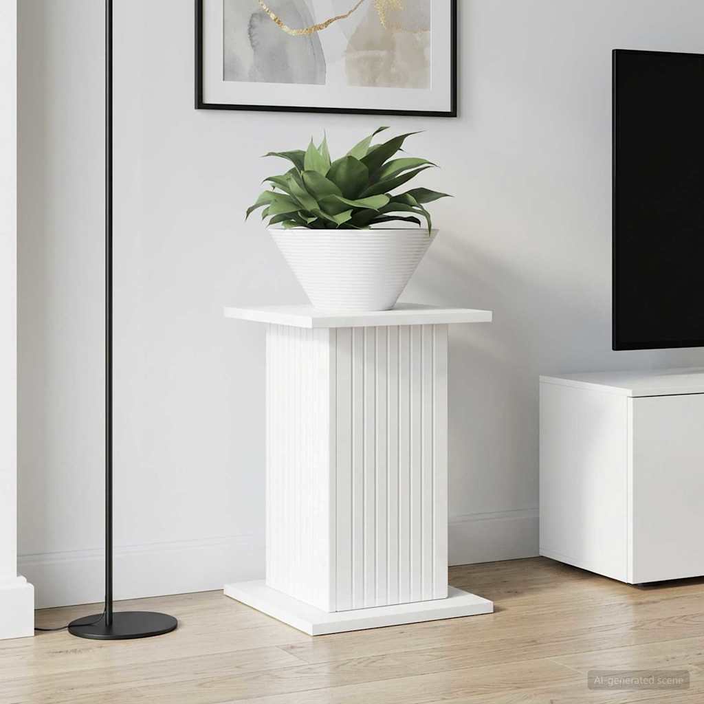 Planteholder 2 pcs Hvid højglans 30,5 x 30 x 43 cm billede
