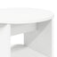 Sideskab 2 pcs Hvid Ø40 x 50 cm Konstrueret træ