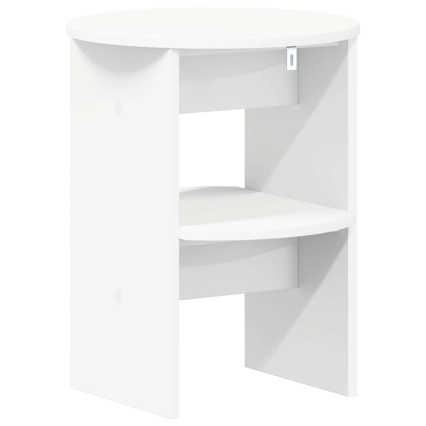 Sideskab 2 pcs Hvid Ø40 x 50 cm Konstrueret træ