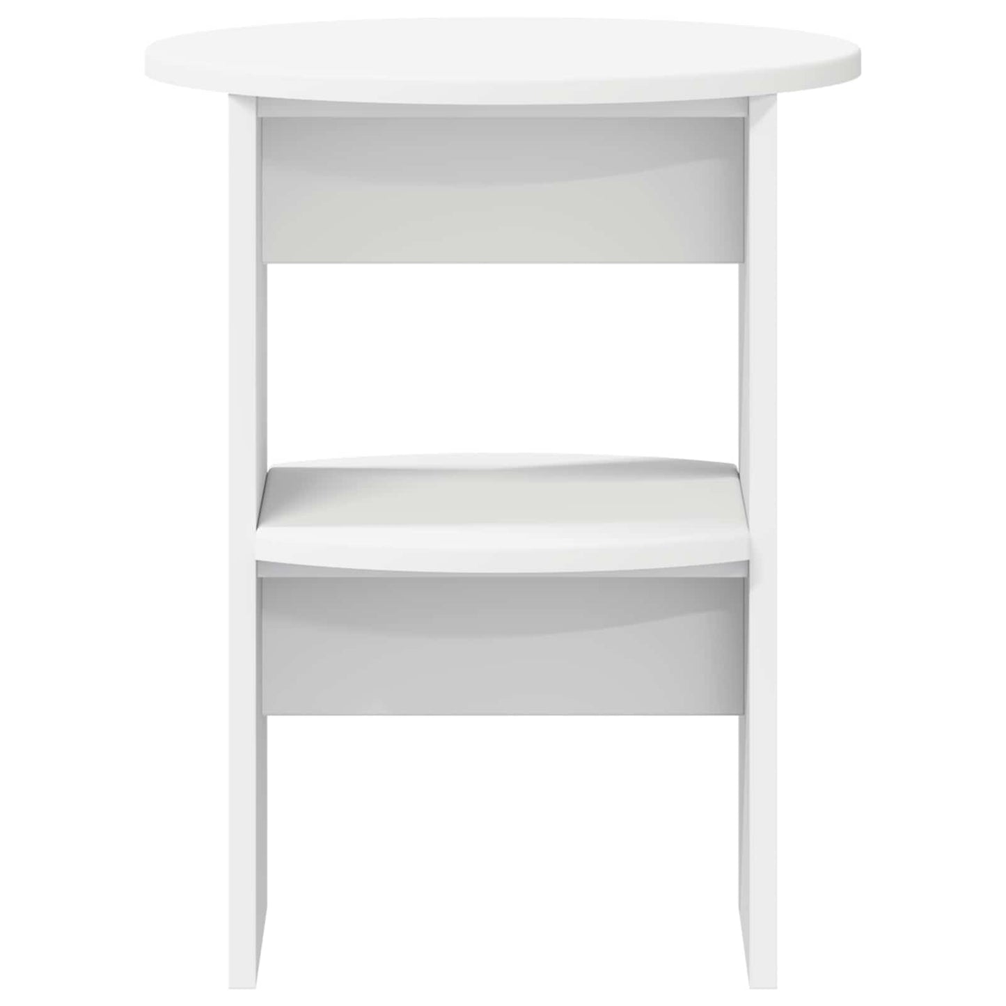 Sideskab 2 pcs Hvid Ø40 x 50 cm Konstrueret træ