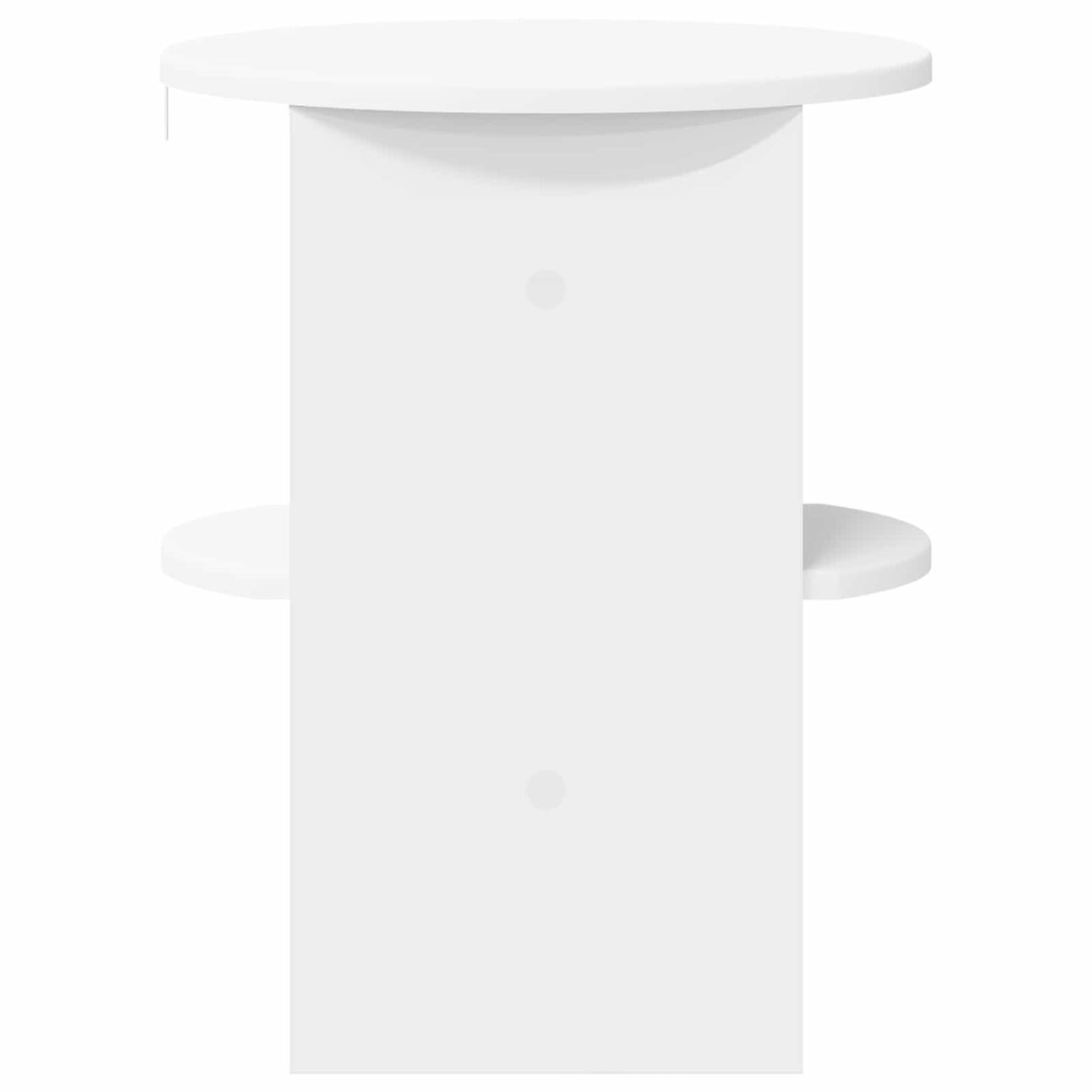 Sideskab 2 pcs Hvid Ø40 x 50 cm Konstrueret træ