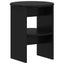 Sideskab 2 pcs Sort Ø40 x 50 cm Konstrueret træ