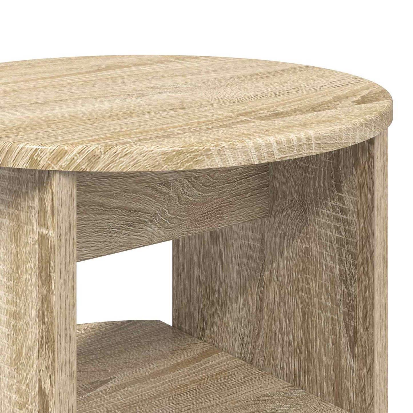 Sideskab 2 pcs Sonoma eg Ø40 x 50 cm Konstrueret træ