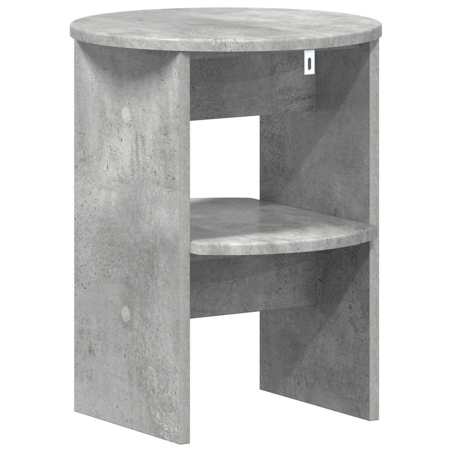 Sideskab 2 pcs BetonGrå Ø40 x 50 cm Konstrueret træ