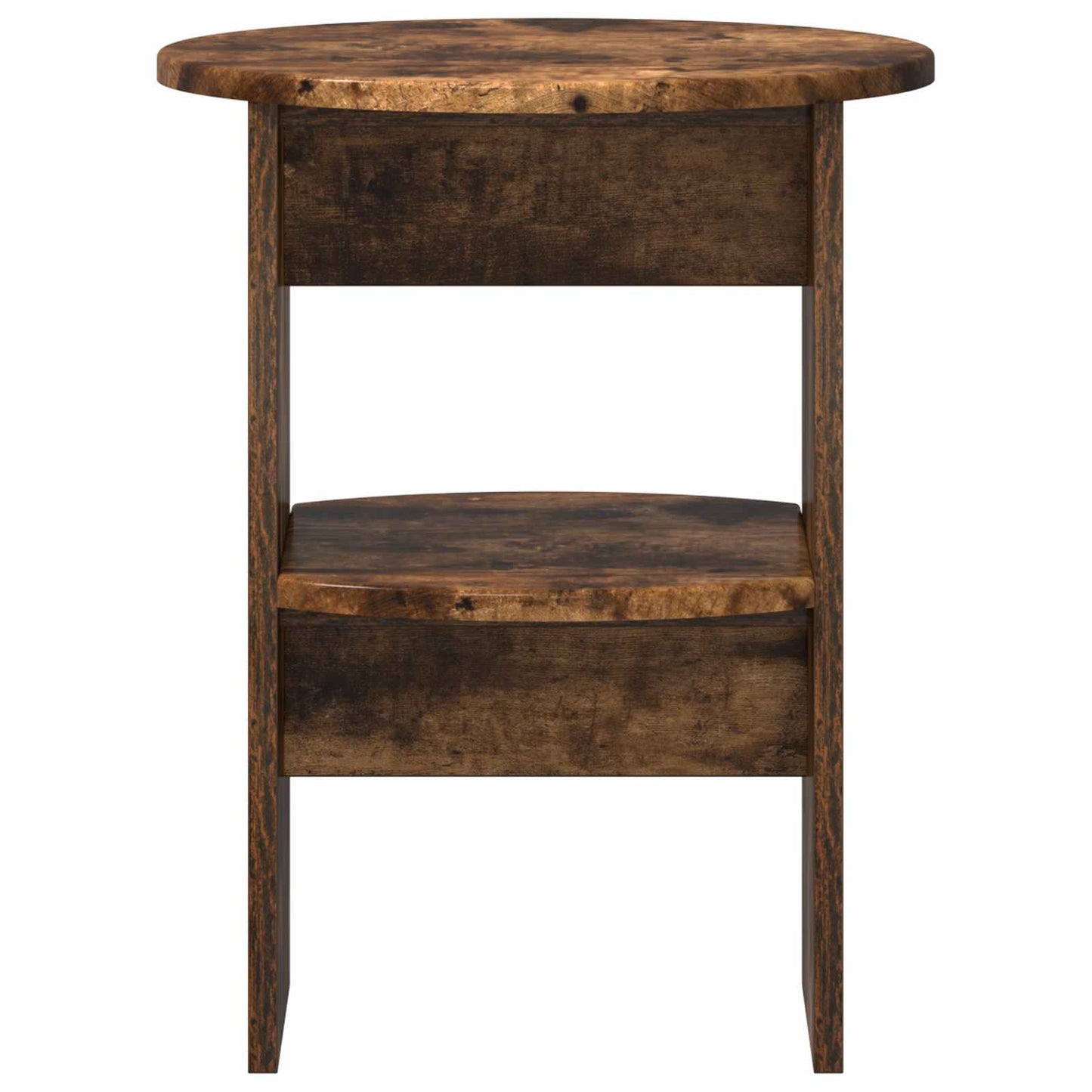 Sideskab 2 pcs Røget Eg Ø40 x 50 cm Konstrueret træ