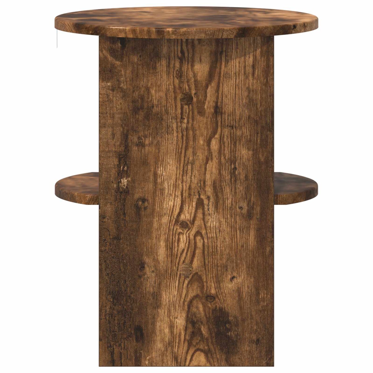 Sideskab 2 pcs Røget Eg Ø40 x 50 cm Konstrueret træ