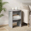 Sideskab 2 pcs Grå Sonoma Ø40 x 50 cm Konstrueret træ