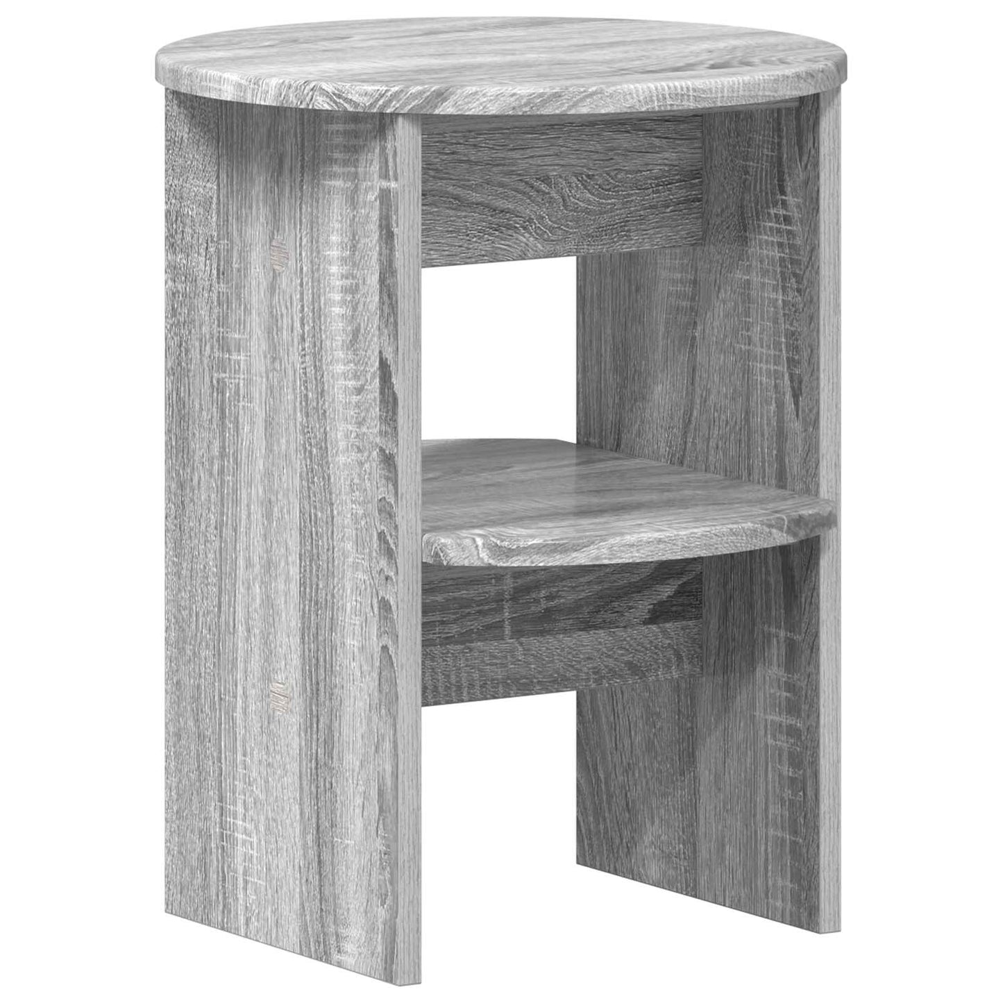 Sideskab 2 pcs Grå Sonoma Ø40 x 50 cm Konstrueret træ