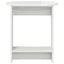 Sidebord Hvid højglans 50 x 39,5 x 55 cm Konstrueret træ