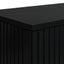 Konsolbord Stribet Sort 101 x 29 x 74 cm Konstrueret træ