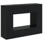 Konsolbord Stribet Sort 101 x 29 x 74 cm Konstrueret træ